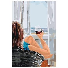 Картина по номерам Живопись по Номерам "Бокал красного вина", 40x60 см