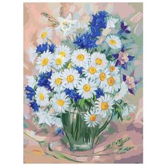 Картина по номерам Белоснежка "Ромашки 3", 30x40 см