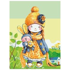 Картина по номерам Цветной (Premium) "Куколка", 30x40 см