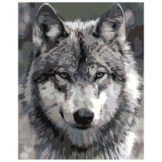 Картина по номерам Живопись по Номерам "Серый волк", 40x50 см