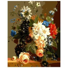 Картина по номерам Цветной (Premium) "Роскошные цветы", 30x40 см