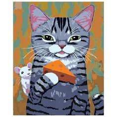 Картина по номерам Живопись по Номерам "Любитель сыра", 40x50 см