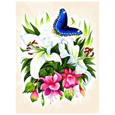 Картина по номерам "Бабочка в ботаническом саду", 30x40 см Белоснежка