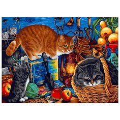 Картина по номерам "Наведение порядка", 30x40 см Белоснежка