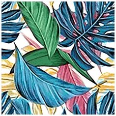 Алмазная мозаика "Тропические листья", 40x40 см Гранни