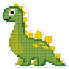 Алмазная мозаика магнит "Динозаврик", 9,5x9,5 см ФРЕЯ