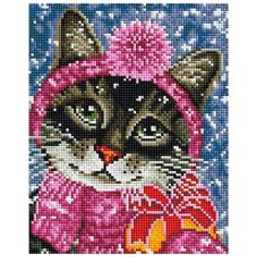 Алмазная мозаика "Канун Нового года", 20x25 см Белоснежка