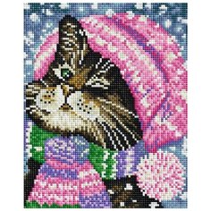 Алмазная мозаика "Моя новая шляпа", 20x25 см Белоснежка