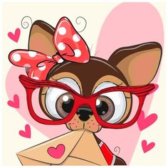 Алмазная мозаика "Любовное письмо", 20x20 см Гранни