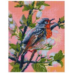 Алмазная мозаика "Весенние трели", 20x25 см Белоснежка