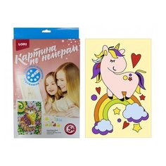 Картина по номерам для малышей "Единорог" Lori