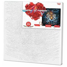 Креативное творчество «Картина по номерам на холсте». Тигр. Danko Toys
