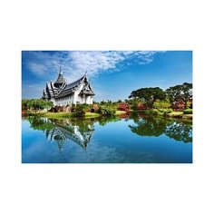 Алмазная мозаика "Красивый восточный пейзаж" Рыжий кот