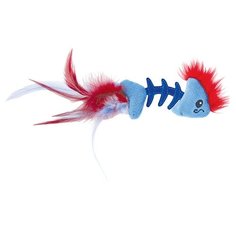 Игрушка для кошек Petstages "Play Fish Bone", голубая