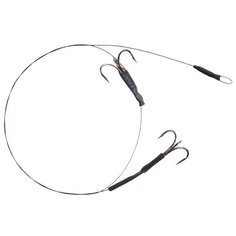Поводок X-Plode "Mikado" стальной комбинированный с двумя тройниками №4 (2 штуки)