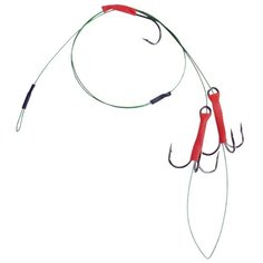 Поводок X-Plode "Mikado" стальной комбинированный с двумя тройниками №1 (2 штуки)