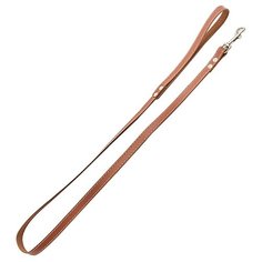 Поводок простой кожаный "Homepet", простроченный (цвет: коричневый), 12 мм х 120 см