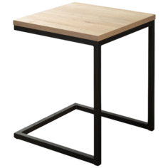 Столик журнальный R-Home Loft №1, ДхШ: 42 х 42 см, дуб натуральный