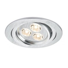 Светильник Aria rund schw LED 1x3W, алюминий тертый 92599 Paulmann