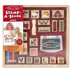 Набор печатей "Ферма" Melissa & Doug