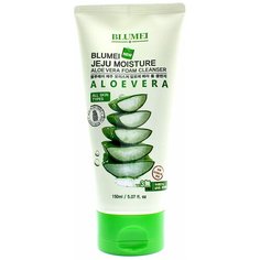 Blumei пенка для умывания Blumei Jeju Moisture Aloe Vera Foam Cleanser, 150 мл