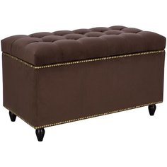 Пуф Leset Classic-03 сундук Велюр Супернова 33 Коричневый/ножки орех