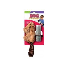 Игрушка для кошек "Бобер" с тубом кошачьей мяты, 68x40x23 мм Kong