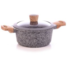 Кастрюля с антипригарным покрытием, с крышкой Mineralica, 20 см/2,4 л. / Tescoma Nadoba