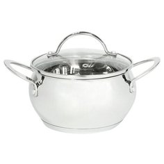 BE-331/2 Кастрюля из нерж стали со стеклянной крышкой (d=18; 2,8 л) Webber