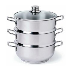 Кастрюля-пароварка трехуровневая Excelsa, EX47121