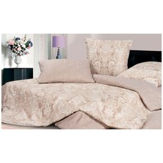 Постельное белье 1.5-спальное ECOTEX Гармоника Византия, сатин, 70 х 70 см, бежевый