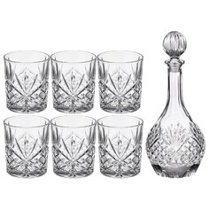 Набор для виски Lefard muza 7 пр.: штоф + 6 стаканов 950/300 мл (195-208)