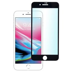 Защитное стекло для телефона "skinBOX. 3D full glue", для Apple iPhone 7+/8+, цвет черный