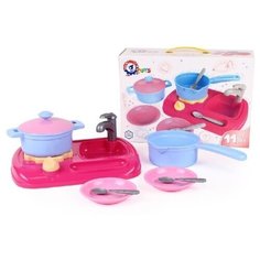 Кухня+набор посуды в коробке Technok Toys ТехноК