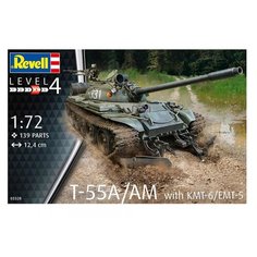 Сборная модель "Советский основной и средний танк T-55A/AM с KMT-6/EMT-5" Revell