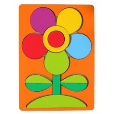 Головоломка "Мой цветочек", крашеное дерево Школа талантов