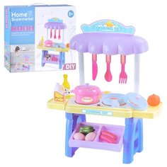 Детская кухня Oubaoloon с аксессуарами, в коробке (86-3)