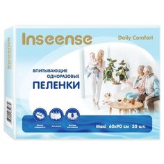 Одноразовые пеленки Inseense Daily Comfort впитывающие 60х90 см белый2 30 шт.