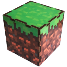 Кубик Minecraft Дёрн Woodenteka