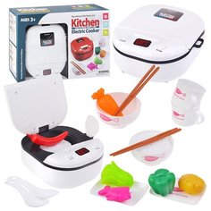 Детская кухня Oubaoloon с электропечью, посудой и продуктами, в коробке (5724)