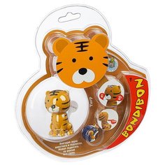 Фигурка тигра пласт.,со светом и звуком, BONDIBON "Ребятам о Зверятах", CRD 18x4x18 см, арт. RS6199-