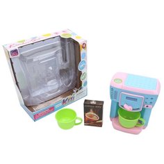 Игровой набор Бытовая техника, в комплекте Кофемашина, предметов 3шт, свет, звук, эл.пит. ААх2шт не вх. в компл. Shantoy Gepay 8023 Наша Игрушка