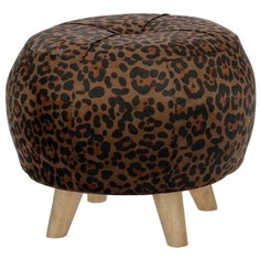Пуф Leopard 35x35x30см ГЛАСАР