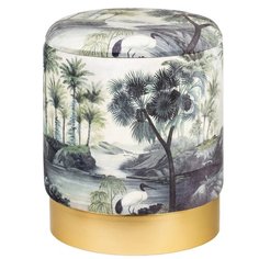 Пуф серый с крышкой 35x35x44см ГЛАСАР