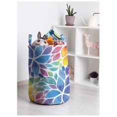 Корзина для игрушек "Радужное цветение" 35x50 см, toba-8175 Joy Arty