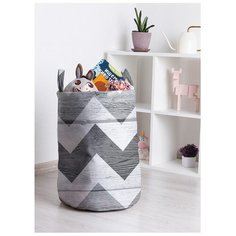 Корзина для игрушек "Будничный зигзаг" 35x50 см, toba-4316 Joy Arty