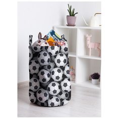 Корзина для игрушек "Футбольный дождь" 35x50 см, toba-12405 Joy Arty