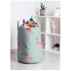 Корзина для игрушек "Нашествие фламинго" 35x50 см, toba-4283 Joy Arty