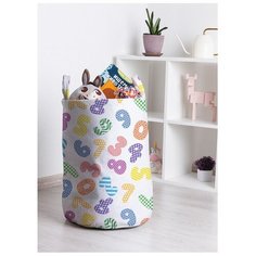 Корзина для игрушек "Геометрические цифры" 35x50 см, toba-51826 Joy Arty