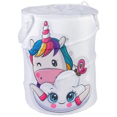 Корзина для хранения игрушек "Единорог" 35х35х45 см 4332372 Сима ленд